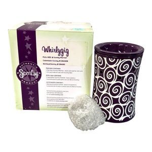 Scentsy Full Size Wax Warmer Whirlygig Purple Never Used Christmas Gift Aroma